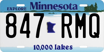 MN license plate 847RMQ