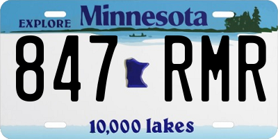 MN license plate 847RMR