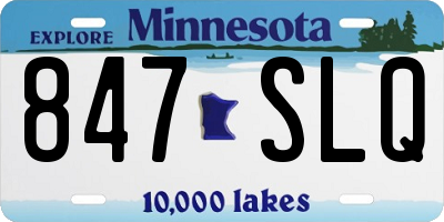 MN license plate 847SLQ