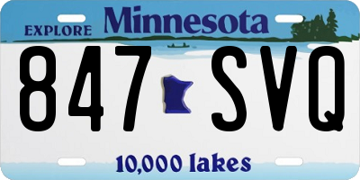 MN license plate 847SVQ