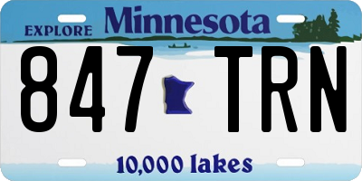 MN license plate 847TRN