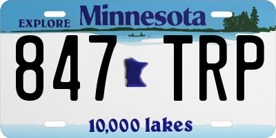 MN license plate 847TRP