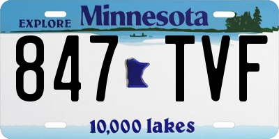 MN license plate 847TVF