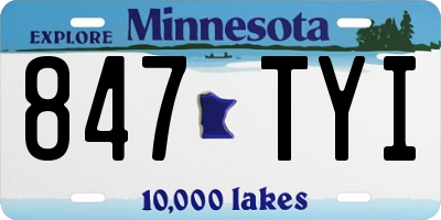 MN license plate 847TYI
