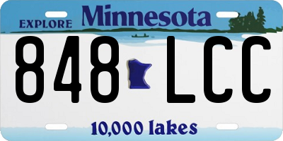 MN license plate 848LCC