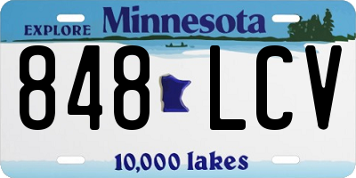 MN license plate 848LCV