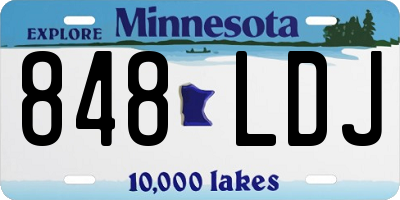 MN license plate 848LDJ