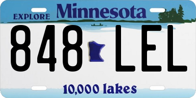 MN license plate 848LEL