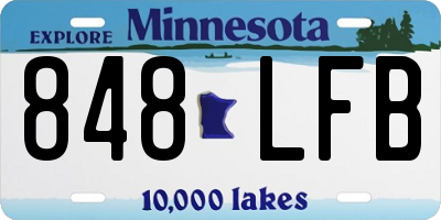 MN license plate 848LFB
