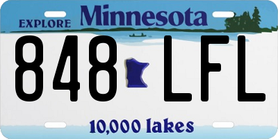 MN license plate 848LFL