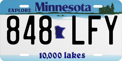 MN license plate 848LFY