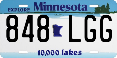 MN license plate 848LGG