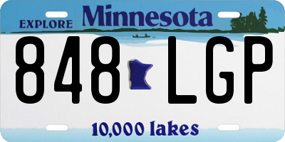 MN license plate 848LGP
