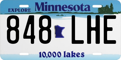 MN license plate 848LHE