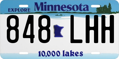 MN license plate 848LHH