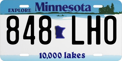 MN license plate 848LHO