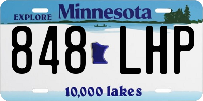 MN license plate 848LHP