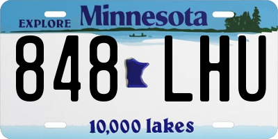 MN license plate 848LHU