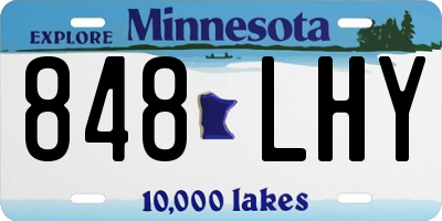 MN license plate 848LHY