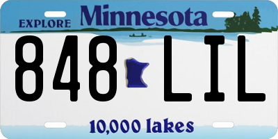 MN license plate 848LIL