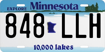 MN license plate 848LLH