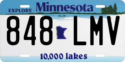 MN license plate 848LMV