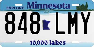MN license plate 848LMY