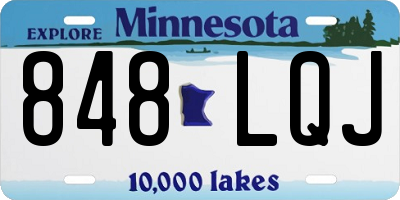 MN license plate 848LQJ