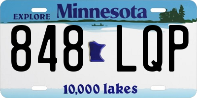 MN license plate 848LQP