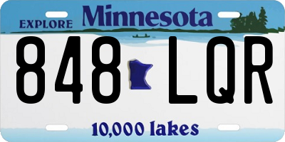 MN license plate 848LQR