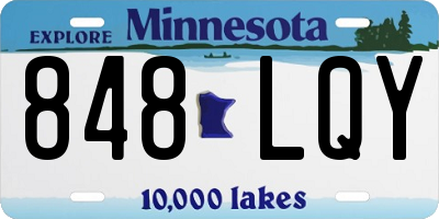 MN license plate 848LQY