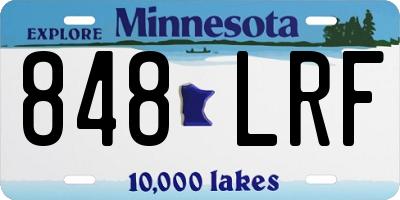 MN license plate 848LRF