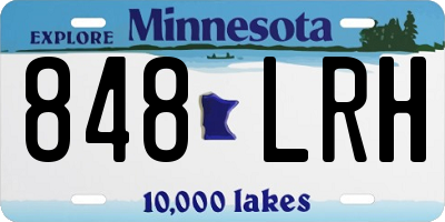 MN license plate 848LRH