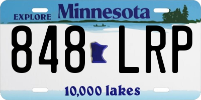 MN license plate 848LRP