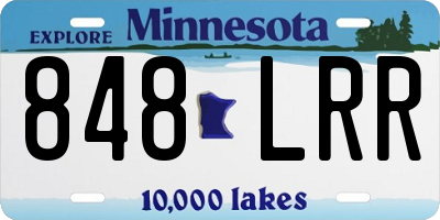 MN license plate 848LRR