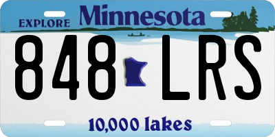MN license plate 848LRS