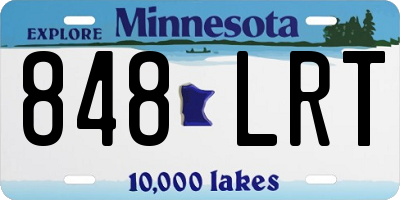 MN license plate 848LRT