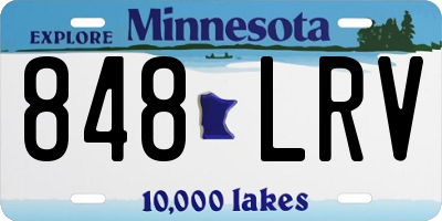 MN license plate 848LRV