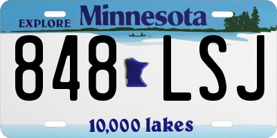 MN license plate 848LSJ