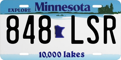 MN license plate 848LSR