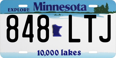 MN license plate 848LTJ