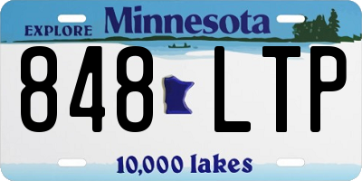 MN license plate 848LTP
