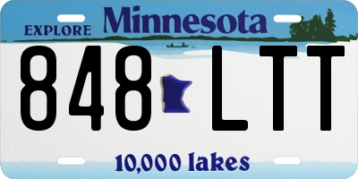 MN license plate 848LTT