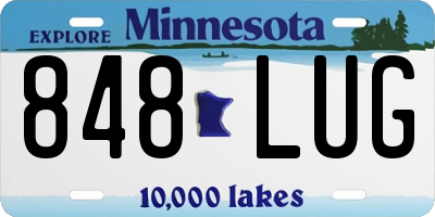 MN license plate 848LUG