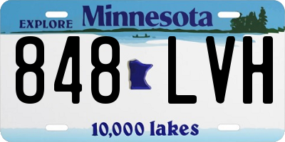 MN license plate 848LVH
