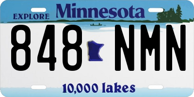 MN license plate 848NMN
