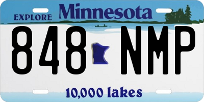 MN license plate 848NMP