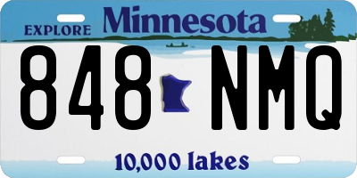 MN license plate 848NMQ