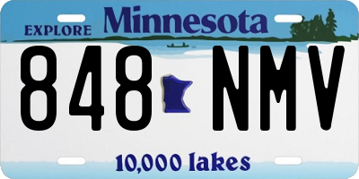 MN license plate 848NMV