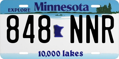 MN license plate 848NNR